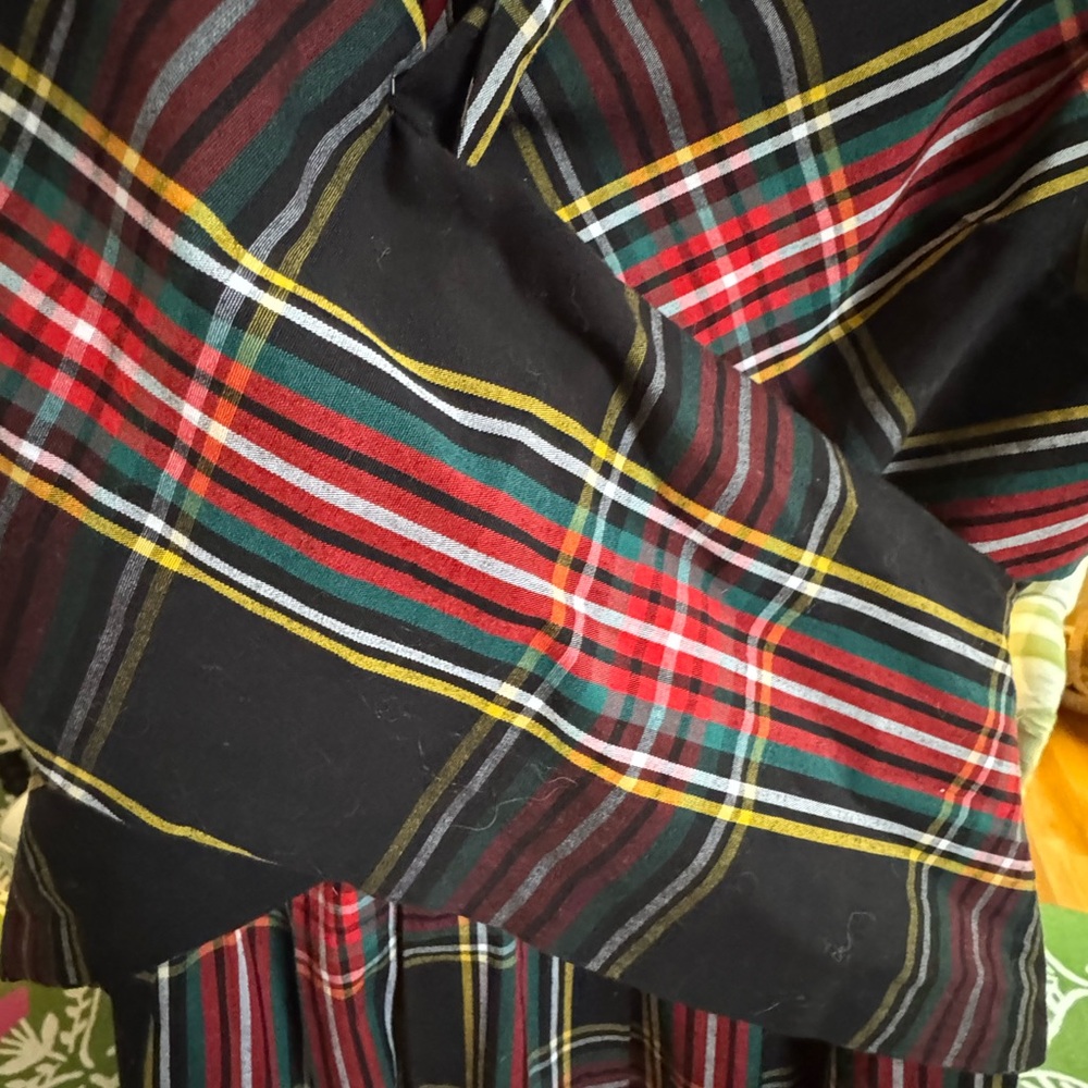 J. Crew V Neck Wrap Tartan Plaid Dress-6 - Picture 11 of 11